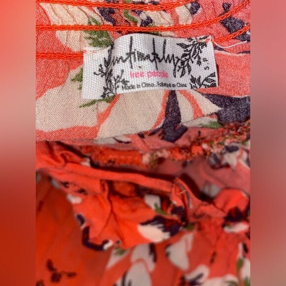 NWOT FREE PEOPLE Intimately Jolene Mini Slip Dress in Red Combo size small - Picture 4 of 4